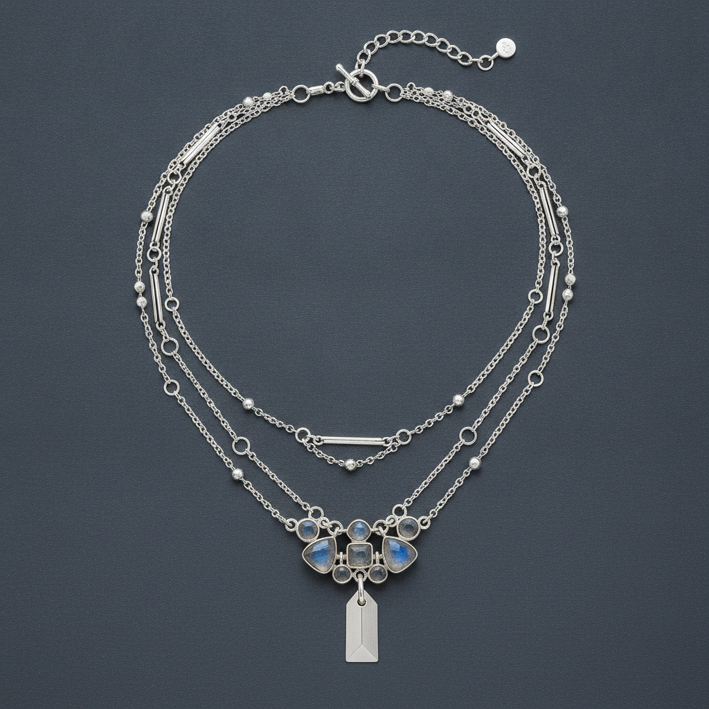Necklace product photo — the input for AI accessory photography