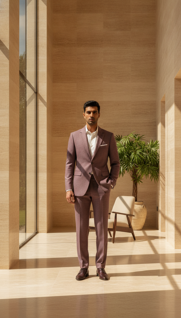 The campaign image an AI menswear fashion video starts from