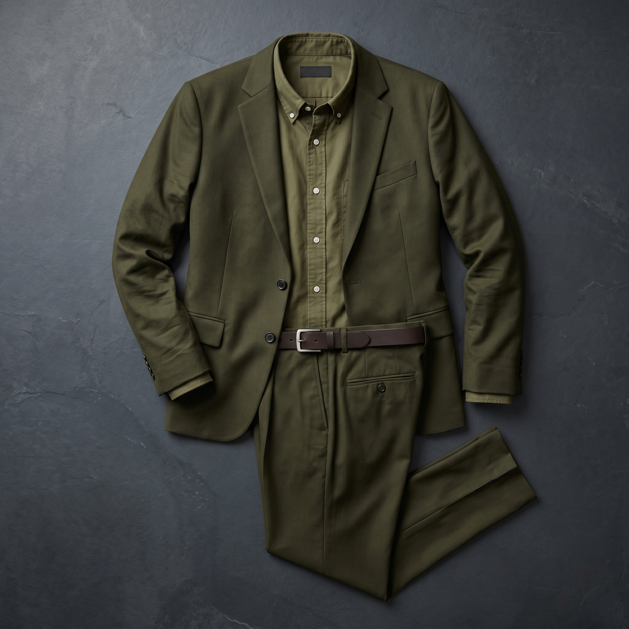 Flat menswear western garment photo — the input for an AI photoshoot
