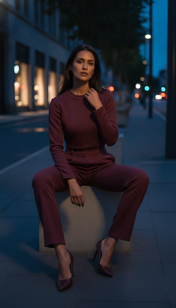 AI-generated on-model western wear campaign image